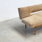 1970's German wooden sofa / daybed