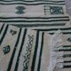 Kilim white and green handmade woollen carpet
