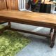 Old farmhouse table in solid oak