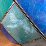 Suspension in coloured mother-of-pearl and brass