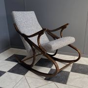 Fauteuil à bascule par TON / Thonet années 1960