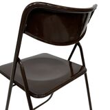 Vintage Ted Folding chairs Niels Gammelgaard for Ikea - Set of four - in Dark Brown
