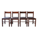 4 brutalist skai chairs (3 lots available)