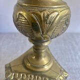 Bronze candlestick lamp base