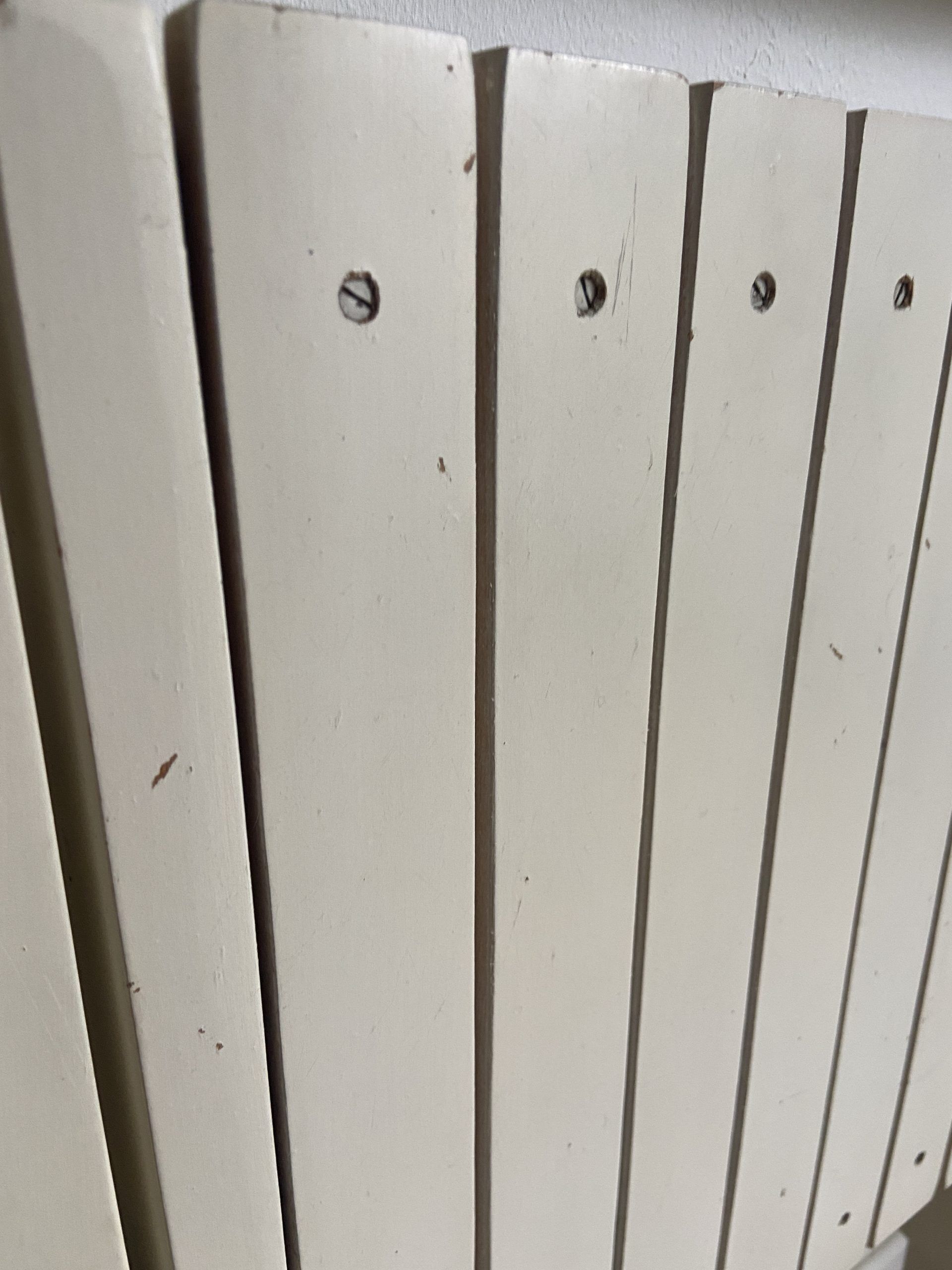 White folding vintage chair