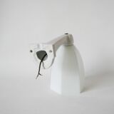 graphic art deco wall light and 20th century porcelain support