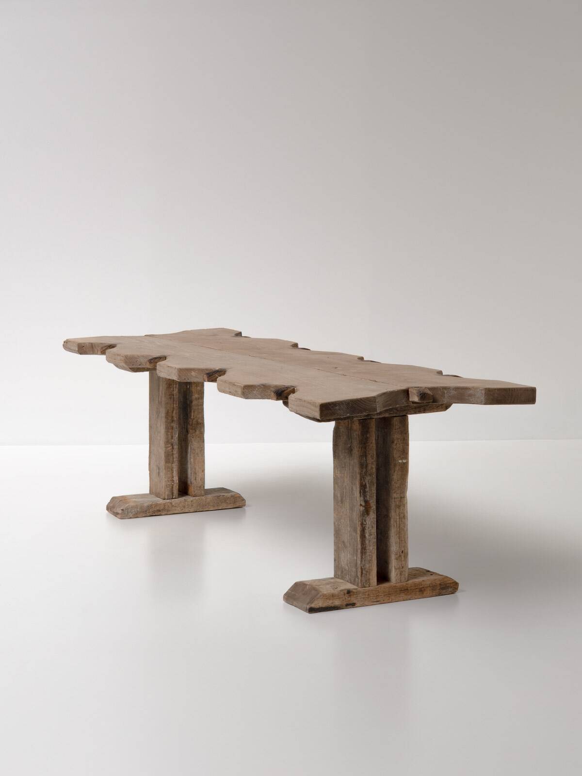 Large Rustic French Jeweller's Dining Table, France, early 20th Century