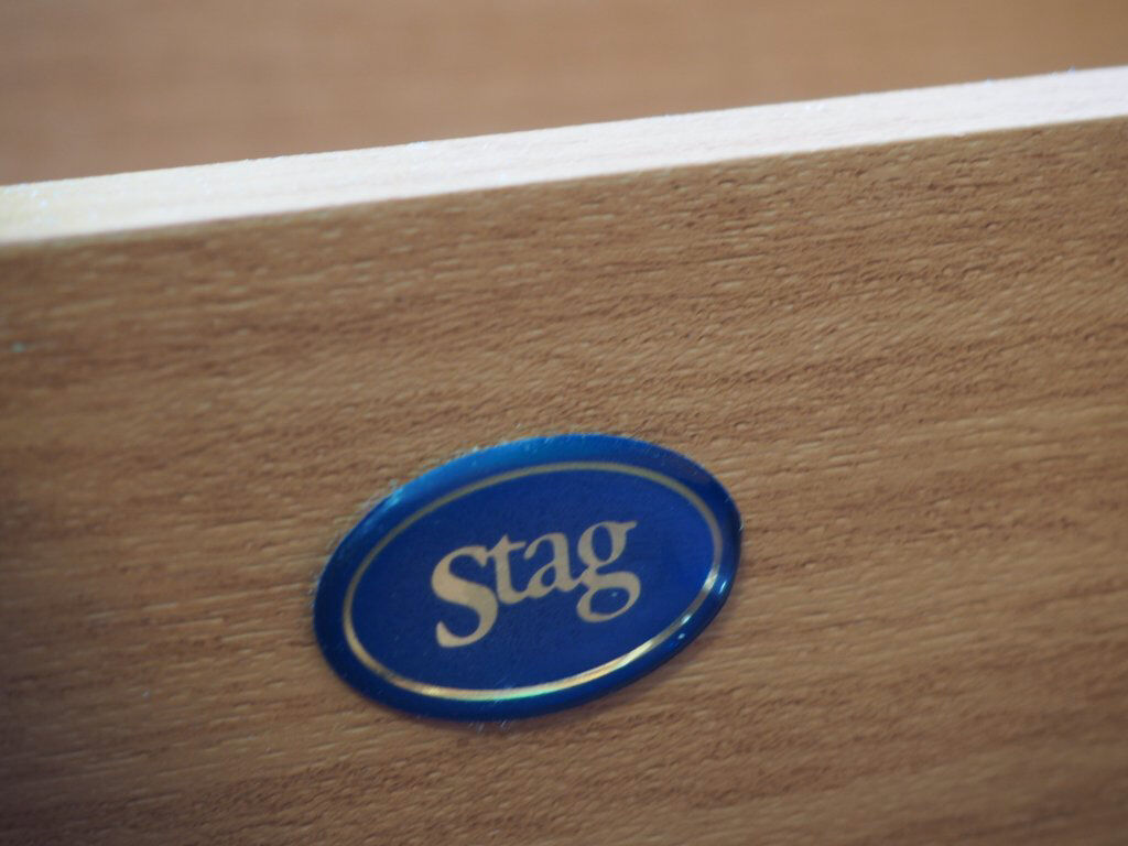 Mid century stag bedside cabinets tables in teak