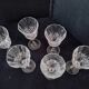 6 RCR crystal wine glasses