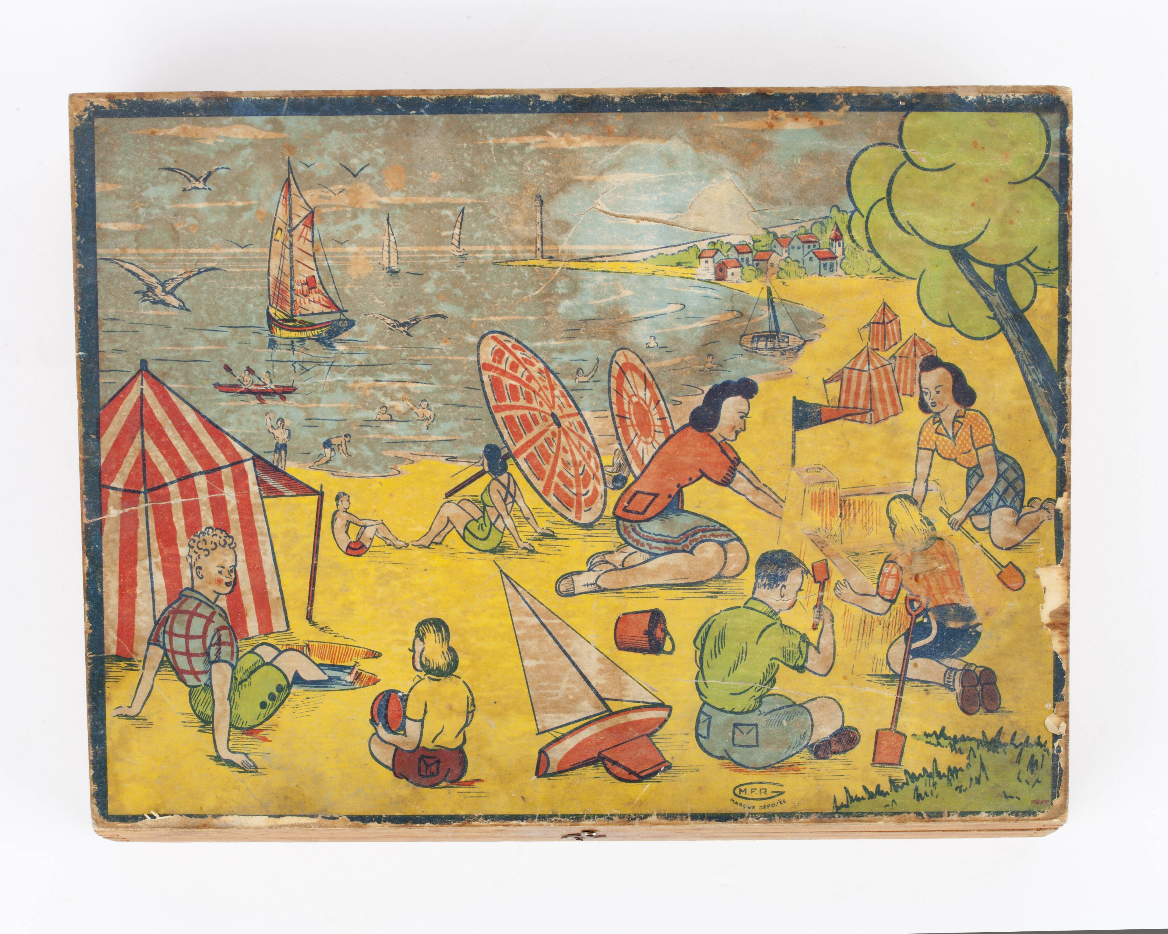 Set of 35 cubic wooden by MFR