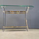 Brass and lucite console table, 1970s