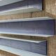 Series 3 contemporary wall-mounted bookcase shelves in aluminum and wood