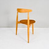 FH4103 Heart dining chairs by Hans Wegner for Fritz Hansen, Denmark 1950s