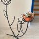 Porte-plantes en acier courbé vintage