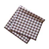MONOPRIX - Serviette marron vichy