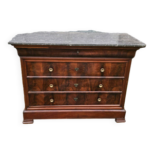 Commode En Acajou Flammé - noir