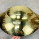 5 half moon brass wall lights Hollywood Regency style by Egoluce