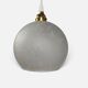 Small speckled frosted glass ball pendant – 1970s