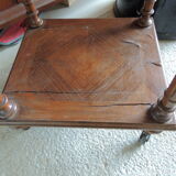 Old marble flat nightstand bedside
