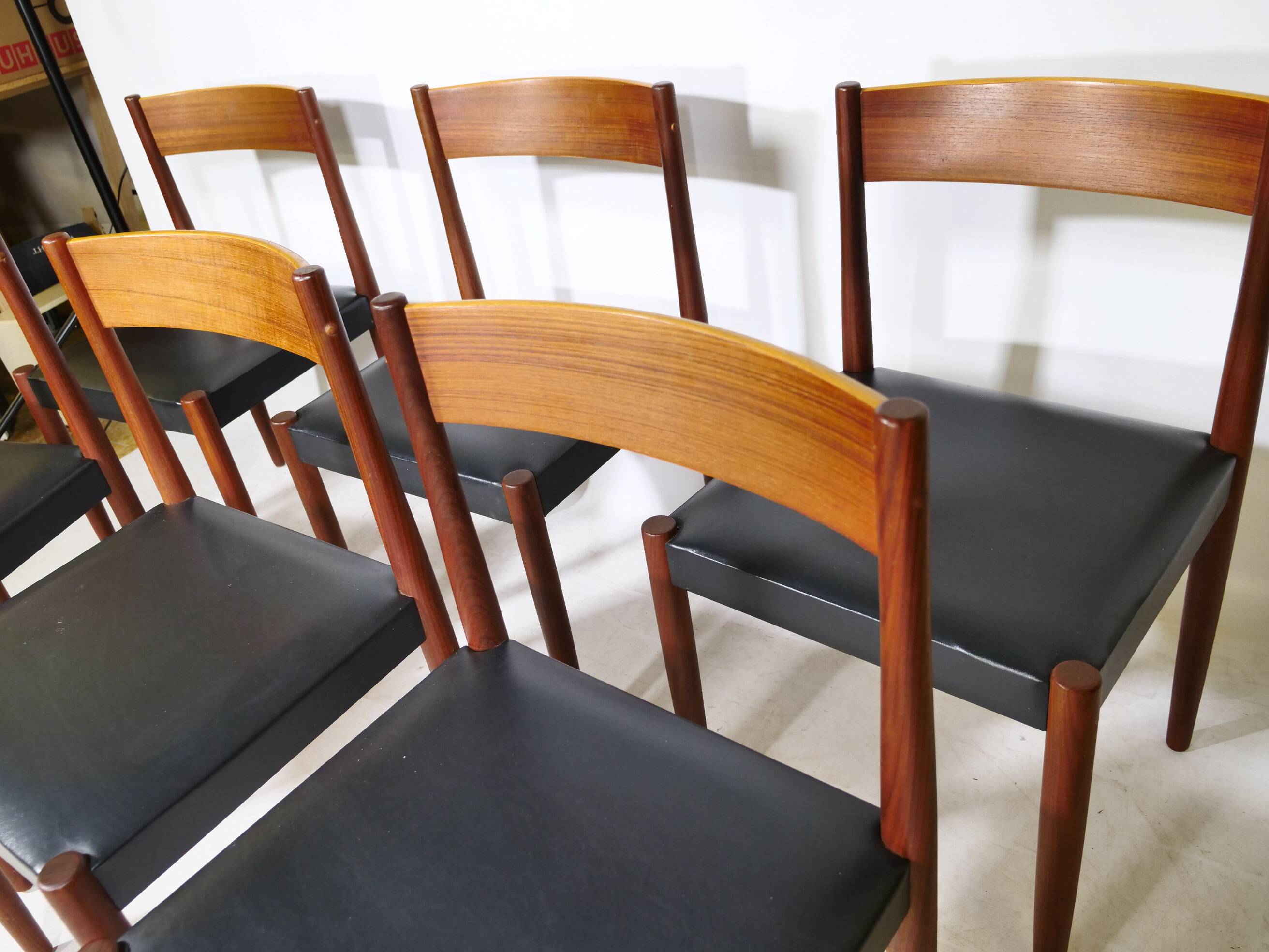 Set of 6 Danish Teak Dining Chairs by Frem Røjle, 1971