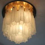 Star recessed plastered plastered in brass and frosted glass Glash-tte Limburg