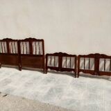 Pair of Provencal wooden bed year 40 from Dervieux