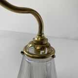 Vintage prismatic glass wall lamp