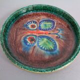 Majolica Butterfly Ceramic Bowl, 1960s
