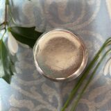 Antique silver metal egg cup