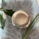 Antique silver metal egg cup