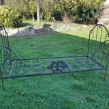 Bench bed metal fine XIX th 1 place 80 x 190