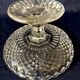 Coupe sur pied ou compotier en cristal moule de baccarat vers 1880