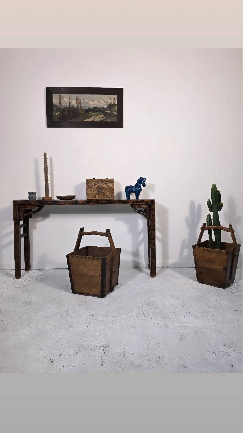 Console en bois, Chine début XXème