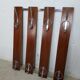Vintage wooden wall coat rack, 8 hanging points