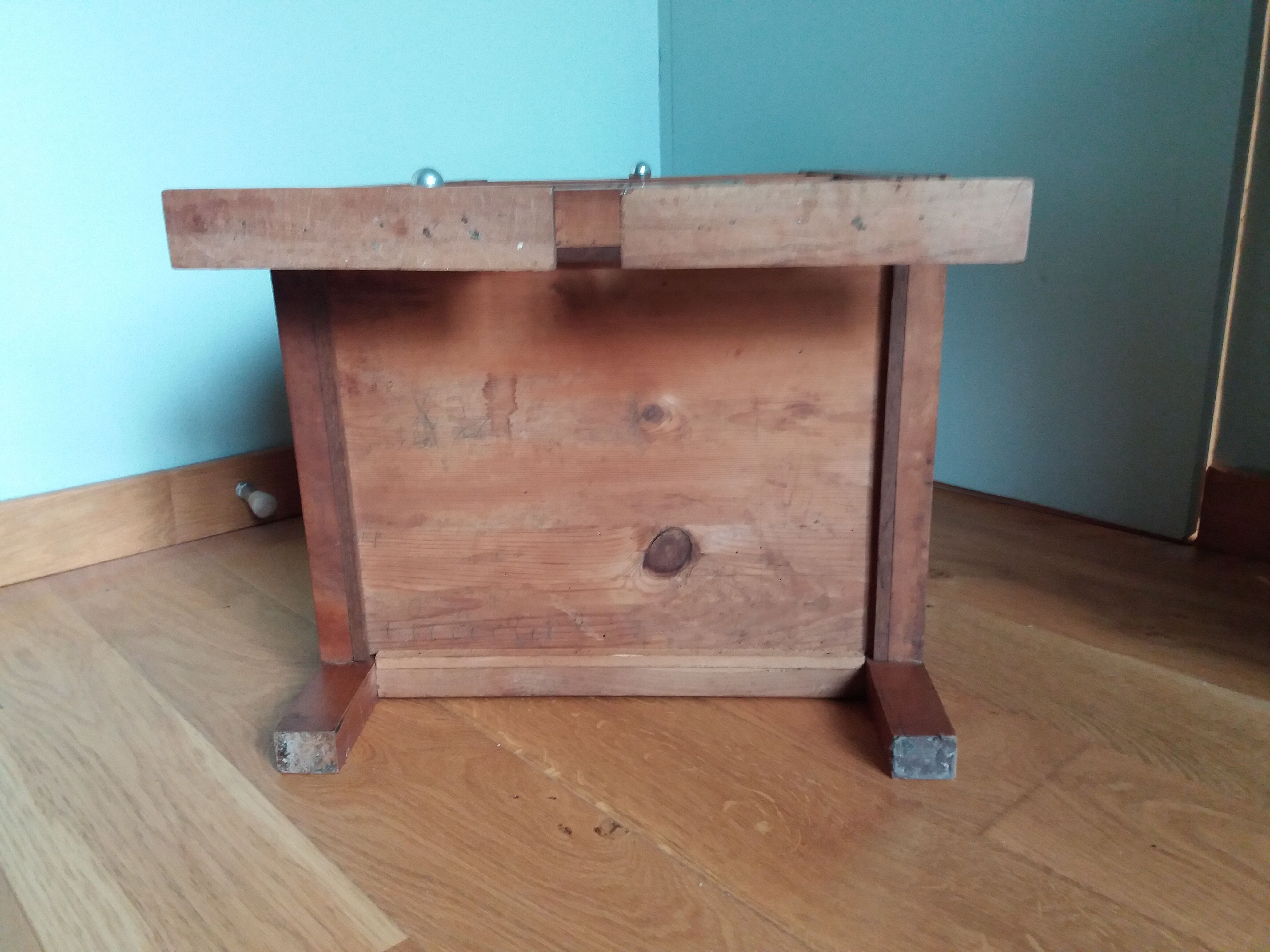 Art deco wooden bedside table