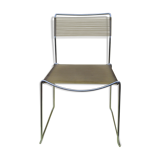 Chrome and scoubidou chair