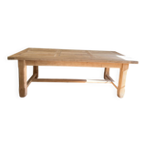 Large farmhouse table in solid oak – 230 cm
