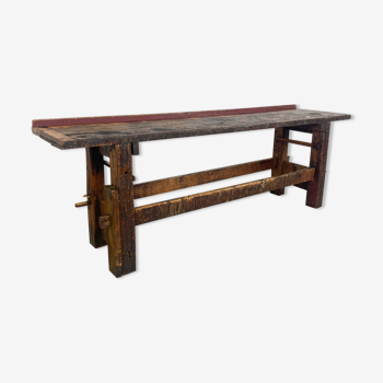 Table d’appoint industrielle en bois