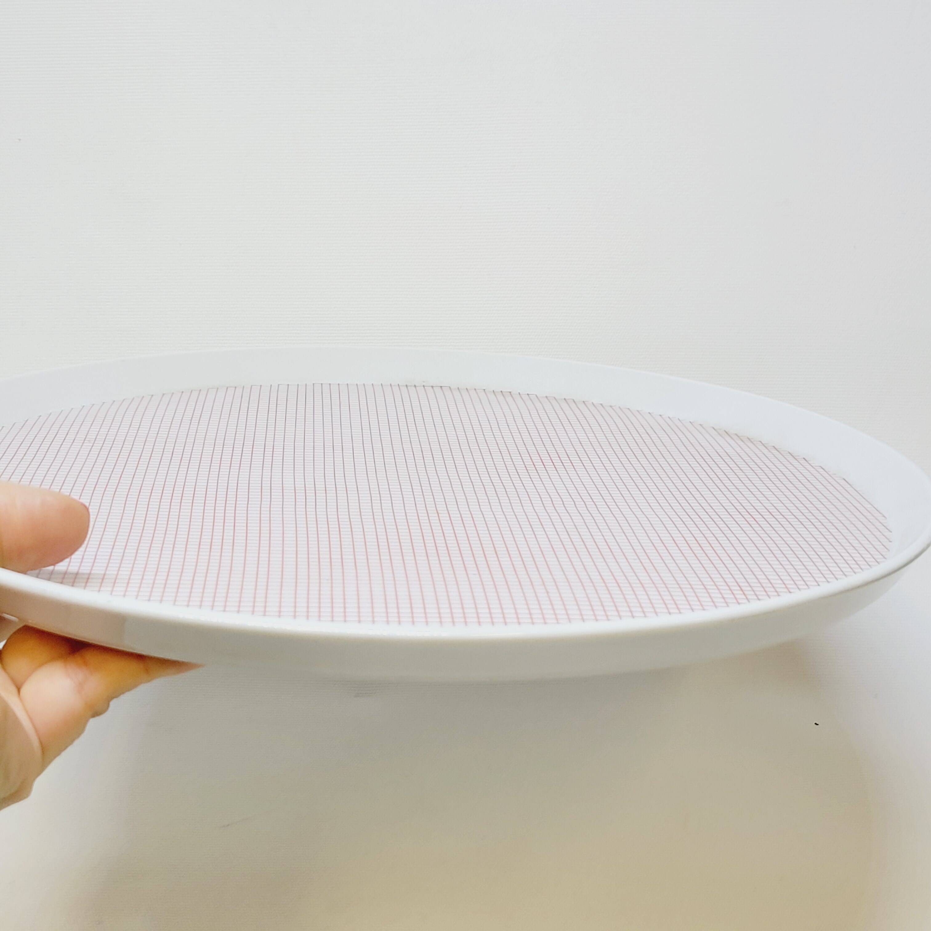 Pie Dish + 2 Vichy Porcelain Cups Philippe Deshoulières Lourioux