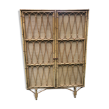 Vintage rattan cabinet