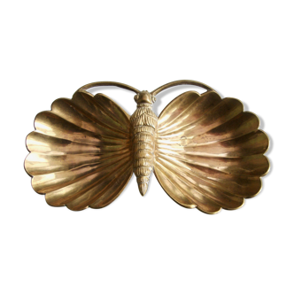 Brass butterfly trinket bowl