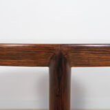 Table basse ronde en palissandre par Severin Hansen pour Haslev Møbelsnedkeri, années 1960