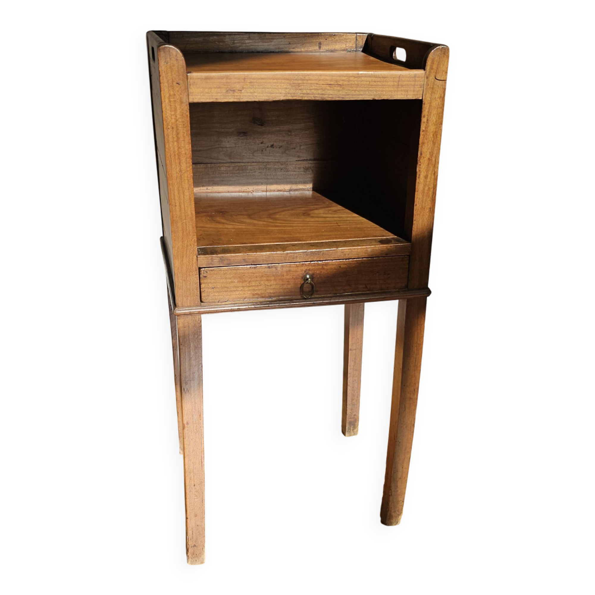 Solid wood side table - Louis XVI style