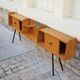 Enfilade pieds métal compas