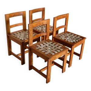 Série de 4 chaises en