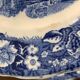 Blue and white porcelain servant or display Palissy Pottery Staffordshire England 1960