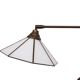 Lampe murale en laiton ajustable de style Tiffany des années 1960