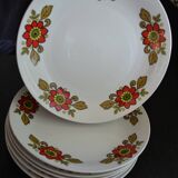 6 Bavaria W Germany floral dinner plates