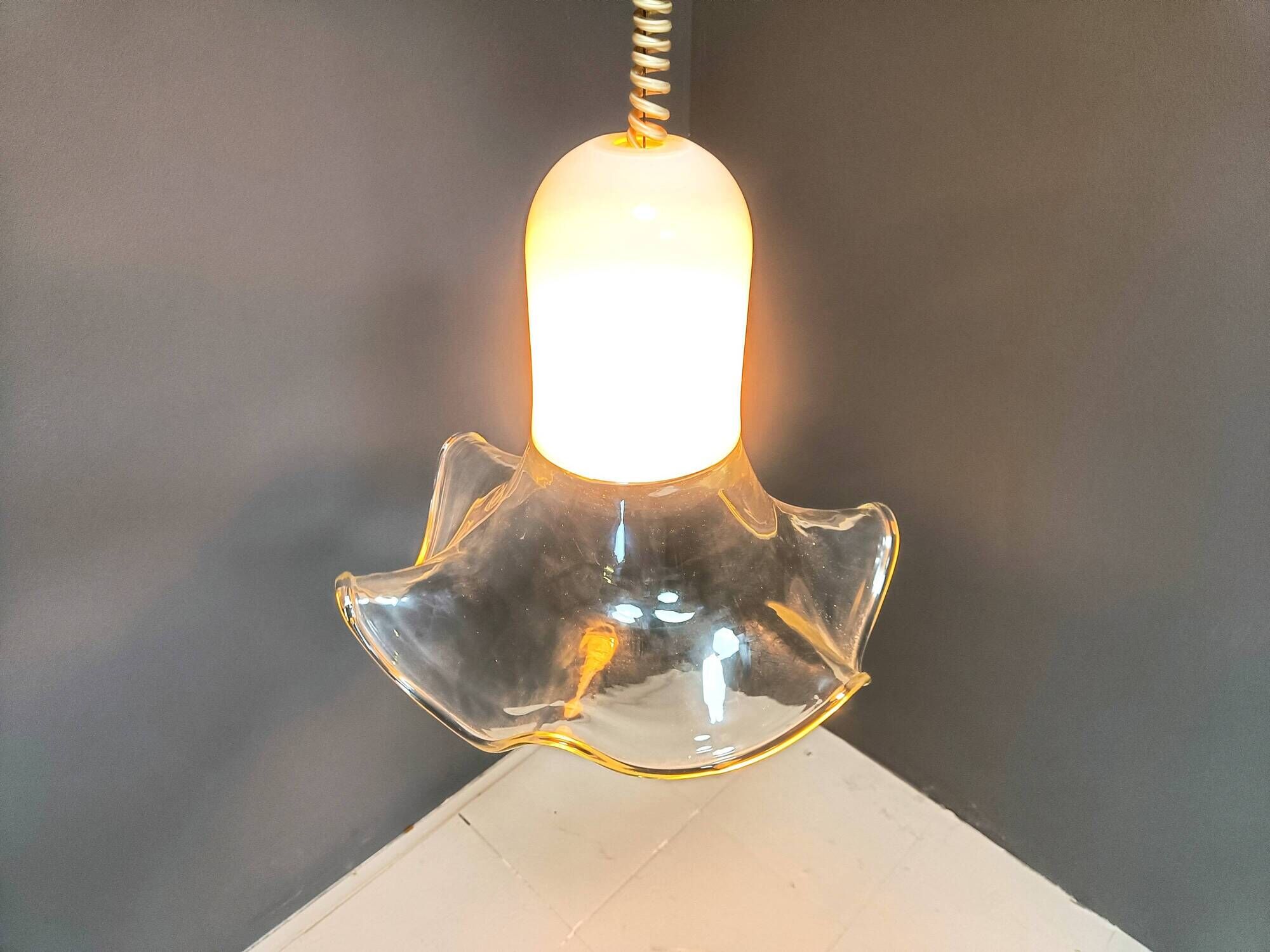 Murano pendant light by Roberto Pamio & Renato Toso, 1970s for Leucos