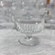 Lot de 10 coupes à dessert vintage en verre côtelé